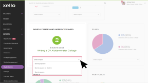 Select Report under Saved majors